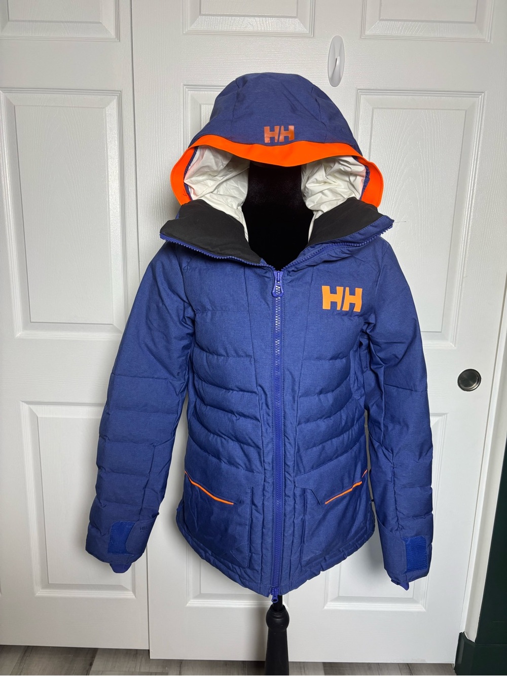 Helly Hansen ULLR Helly Tech Professional Ski Jacket Blue Orange Medium